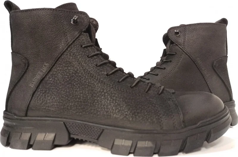 Hammer Jack Aversa Black Men's Genuine Leather Boots 102 20725