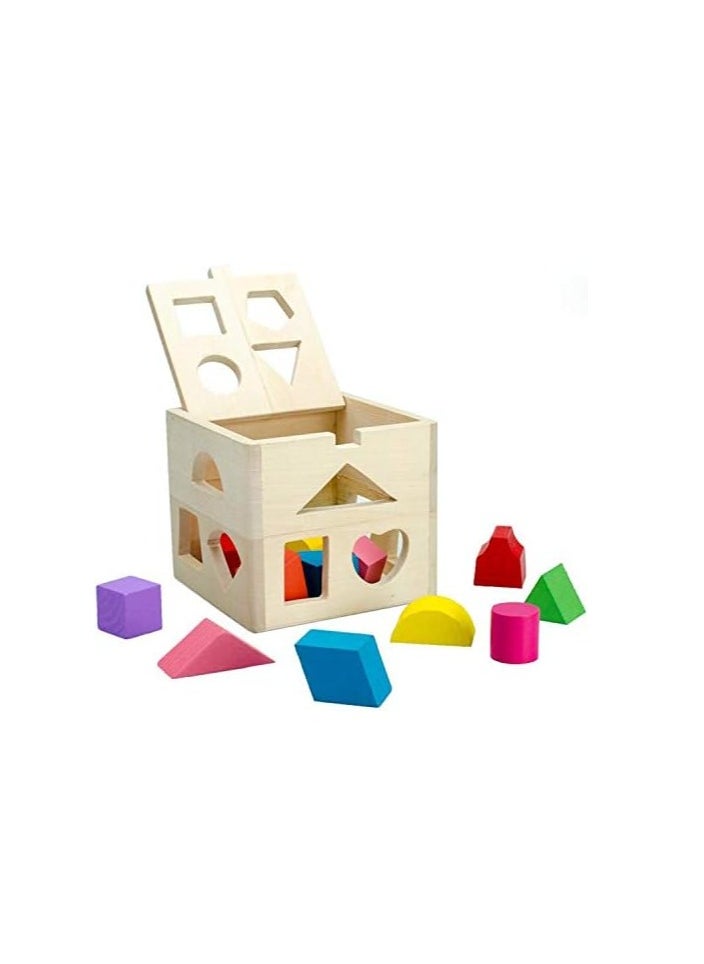 Safwa Toys Children's toy, W33-8 wooden shape matching box toy from Al Safwa Toys  - Image 1