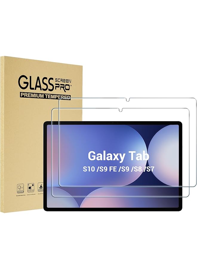 Procases 2 Pack Screen Protector For Galaxy Tab S10 2024 Tab S9 Fe 10.9 Inch S9 2023 Tab S8 2022 Tab S7 2020 11 Inch Hardness Tempered Glass Screen Film Guard For Galaxy Tablet Sm X720 X510 X710 X700 T870 - Image 1