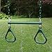 Gorilla Playsets 040006GG 17 Trapeze Bar Assembly with Rings Green Bar Rings 365 Plastisol Coated Chains - Image 4