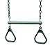 Gorilla Playsets 040006GG 17 Trapeze Bar Assembly with Rings Green Bar Rings 365 Plastisol Coated Chains - Image 3