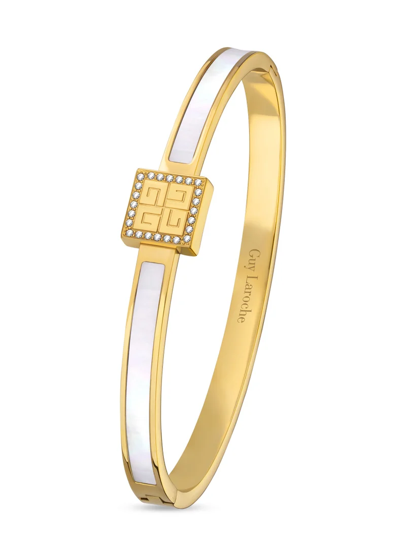 Guy Laroche Eva Gold Plated Bangle Bracelet for Women