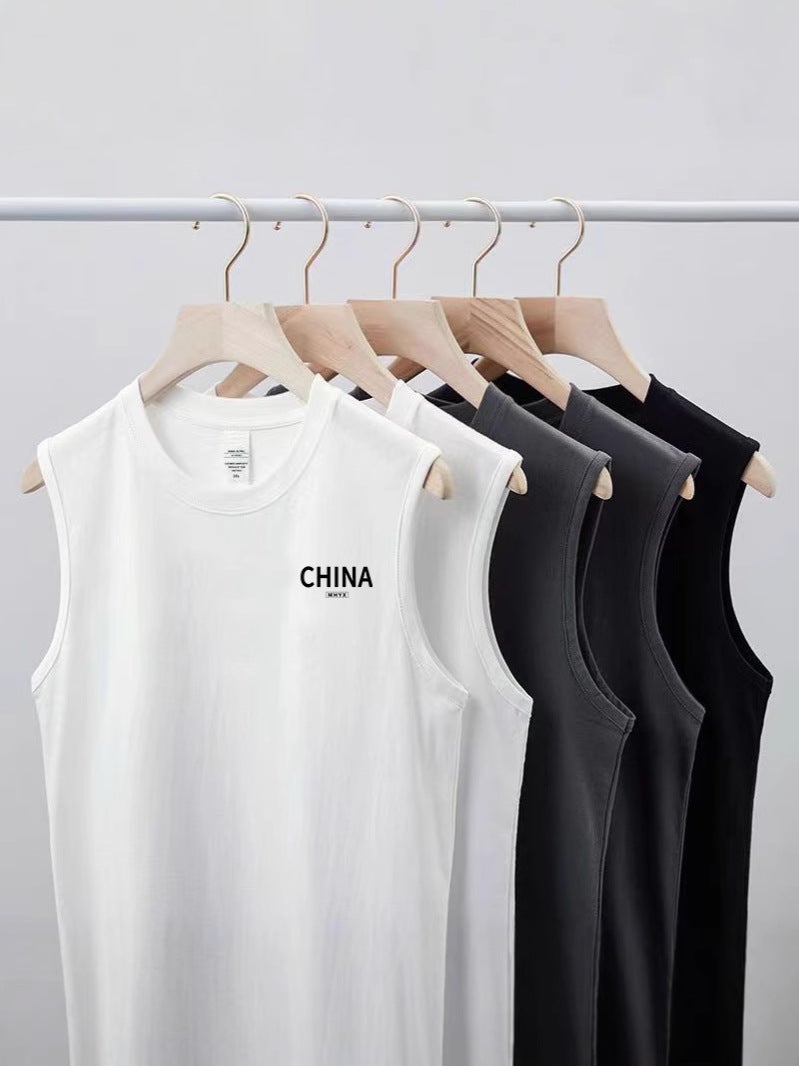 Vest Men'S 2024 Couple Style Casual Sleeveless Versatile Breathable Quick-Drying Top Loose Sports Short T - Image 3