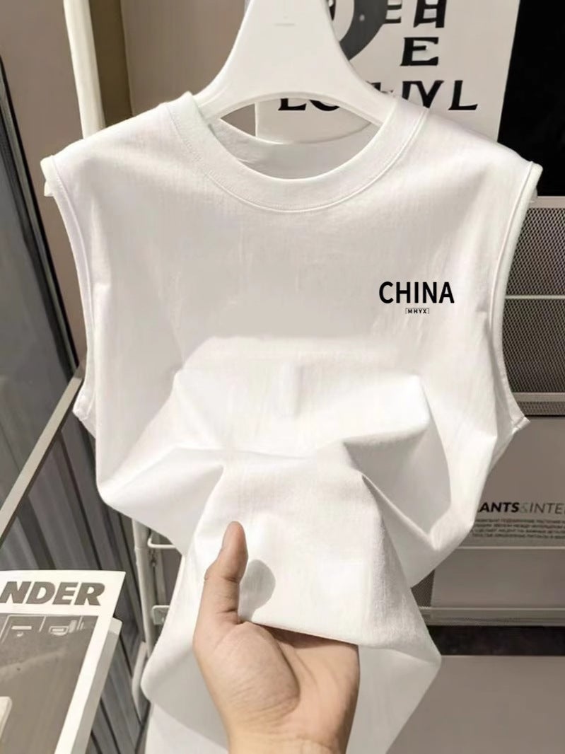 Vest Men'S 2024 Couple Style Casual Sleeveless Versatile Breathable Quick-Drying Top Loose Sports Short T - Image 4