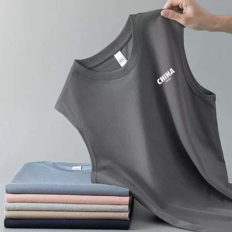 Vest Men'S 2024 Couple Style Casual Sleeveless Versatile Breathable Quick-Drying Top Loose Sports Short T - Image 1