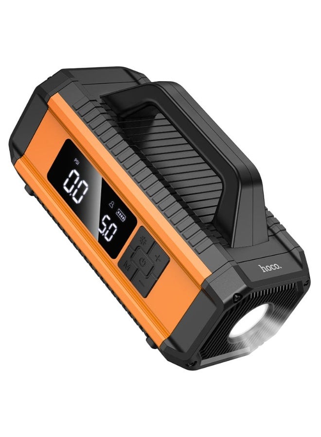 Hoco QS4 Ultimate Multi-Function Car Companion – High-Capacity 10000mAh Power Bank with 800A Peak Current, Digital Display, and Intelligent Air Compressor - Image 2