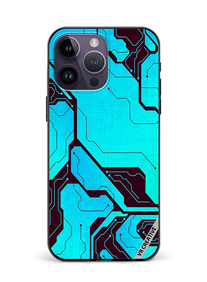 VR CREATIVE Protective Case Cover For Apple iPhone 16 Pro Tech A-02 Design Multicolour - Image 1