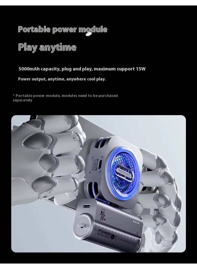 RedMagic 6 Liquid Cooler Magnetic Phone Cooler for Gaming/Live Streaming with RGB Lighting 30W Power Can Reach 16℃ Low Noise Design Semiconductor Cooling to Cool Your Phone While Gaming - Image 2