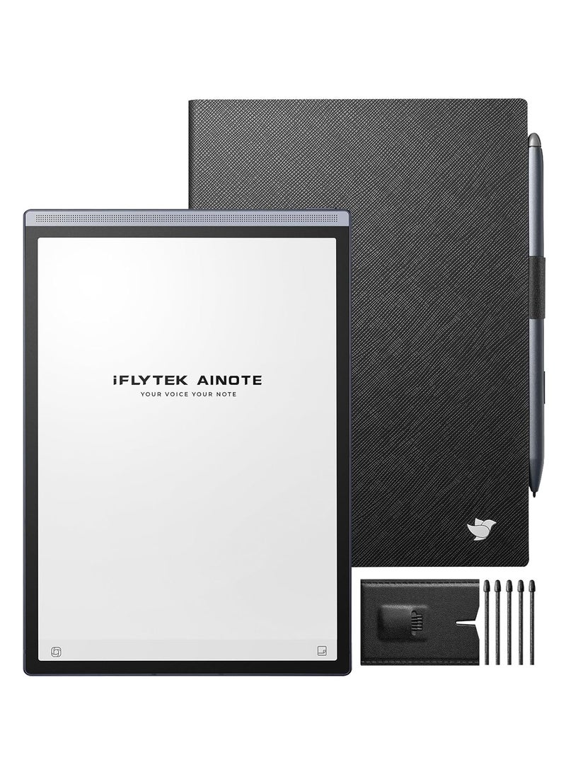iFLYTEK AINOTE Air 2 Digital Note-Taking Tablet Bundle – 8.2" Tablet with Pen, 5 Pen Refills & Black Folio Case – iFLYTEK Smart Writing Paper - Image 1