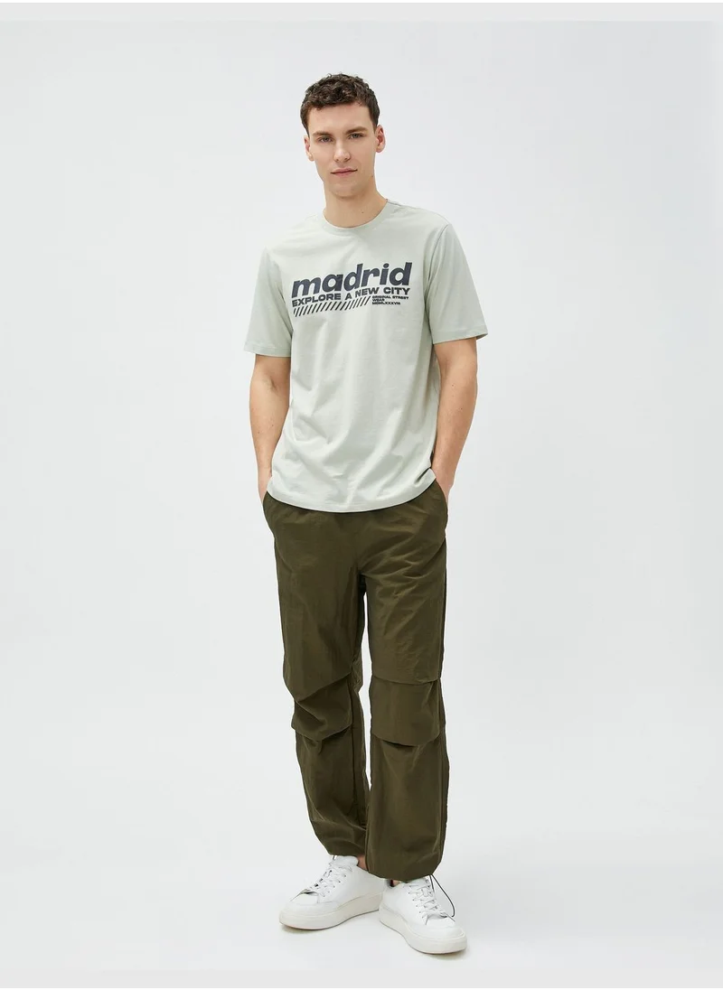 كوتون Madrid T-Shirt Short Sleeve Crew Neck Cotton