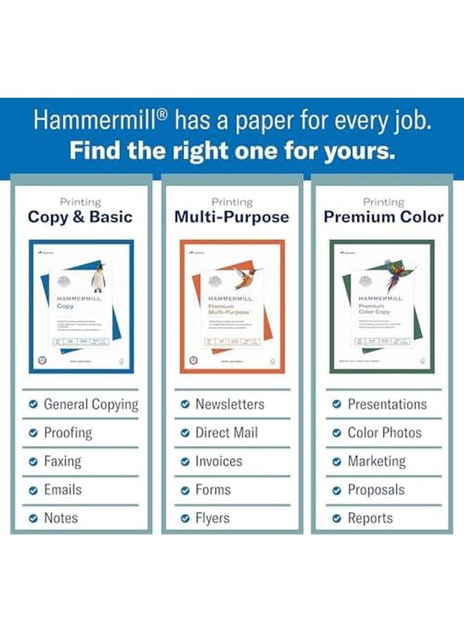 Hammermill Colored Paper 20 Lb Cream Printer Paper 8.5 X 11 1 Ream 500 Sheets Made In The Usa Pastel Paper 168030R - Image 3