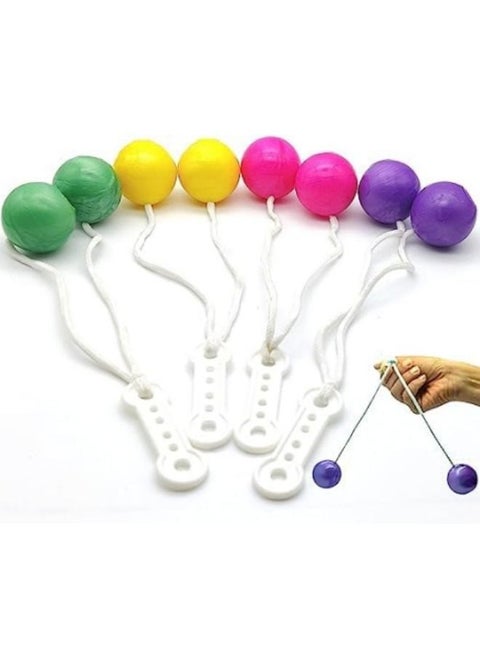 Lato Lato Click Clacker Ball, 4-Piece Pro-Clackers Ball , Hand Wrist Exercise Ball,Colorful Clackers Knockers Balls