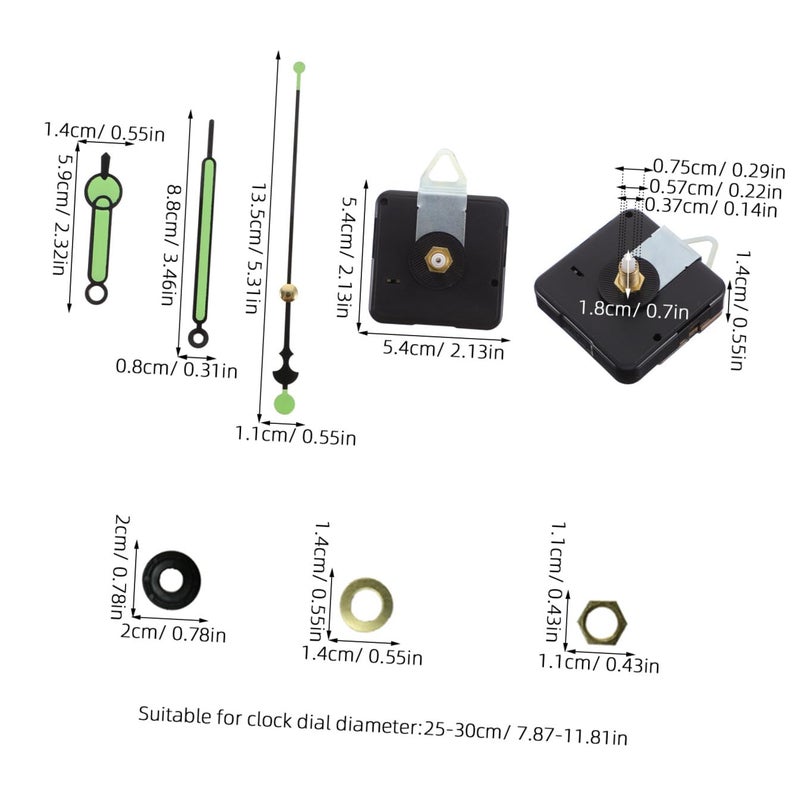 Luminous DIY Clock Kit Battery Operated Clock Movement Replacement Hands For Home Decor - Image 3