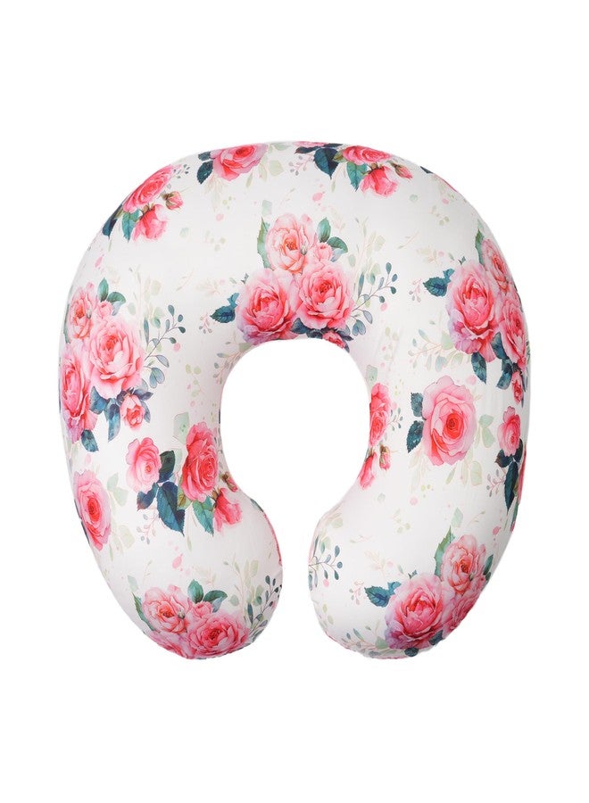 wirein Nursing Pillow Cover, Soft Stretchy Removable Slipcover for Breastfeeding Pillows,Comfortable Nursing Pillow Case for Infant Baby Boys Girls Newborn,Floral - Image 1