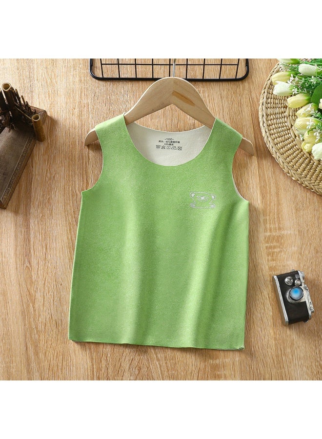 And Winter Pure Cotton Kidsren's Warm Vest Fleece-lined Thickeneding Infant Kidsren's Waistcoat Baby Cardigan Vest