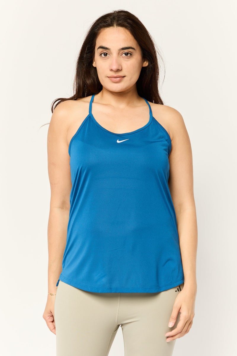 Nike Women Sportswear Fit Running Tank Top, Teal Blue - Image 1