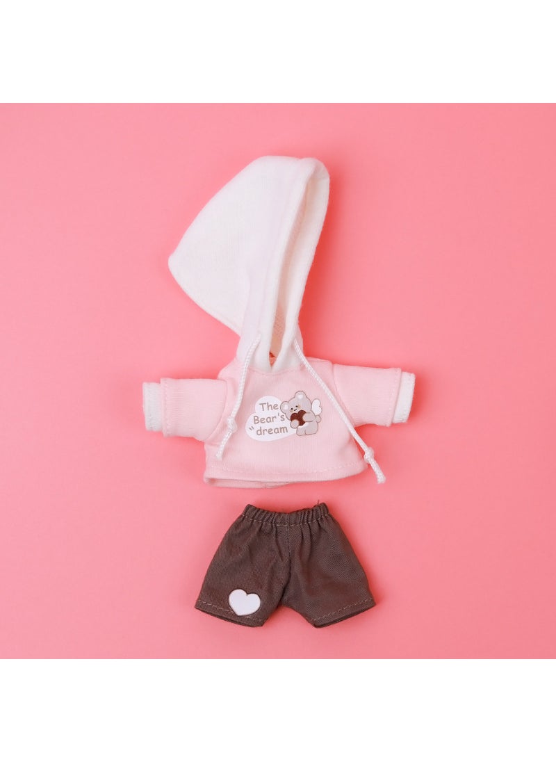 OB11 Doll Clothing Set Sweater Outfit Pink Hoodie suit