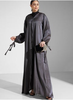 hayas closet Lace Detail Abaya  - Image 1