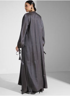 hayas closet Lace Detail Abaya  - Image 2