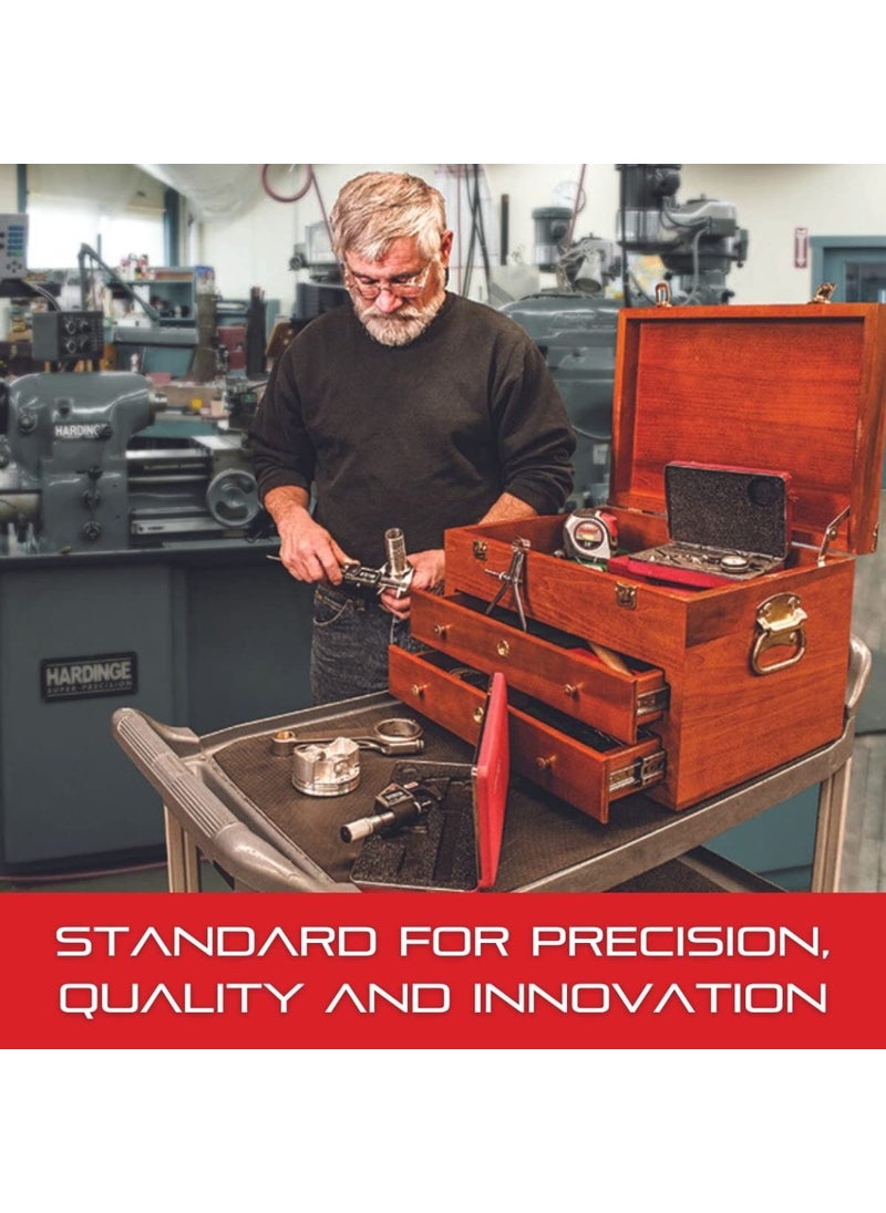 Starrett Starrett Basic Electronic Tool Set with 6 Slide Caliper and 1 Micrometer in a Protective Case for Electronic Measuring  Without Output Quick and Easy Adjustment  S766AZ  - Image 5