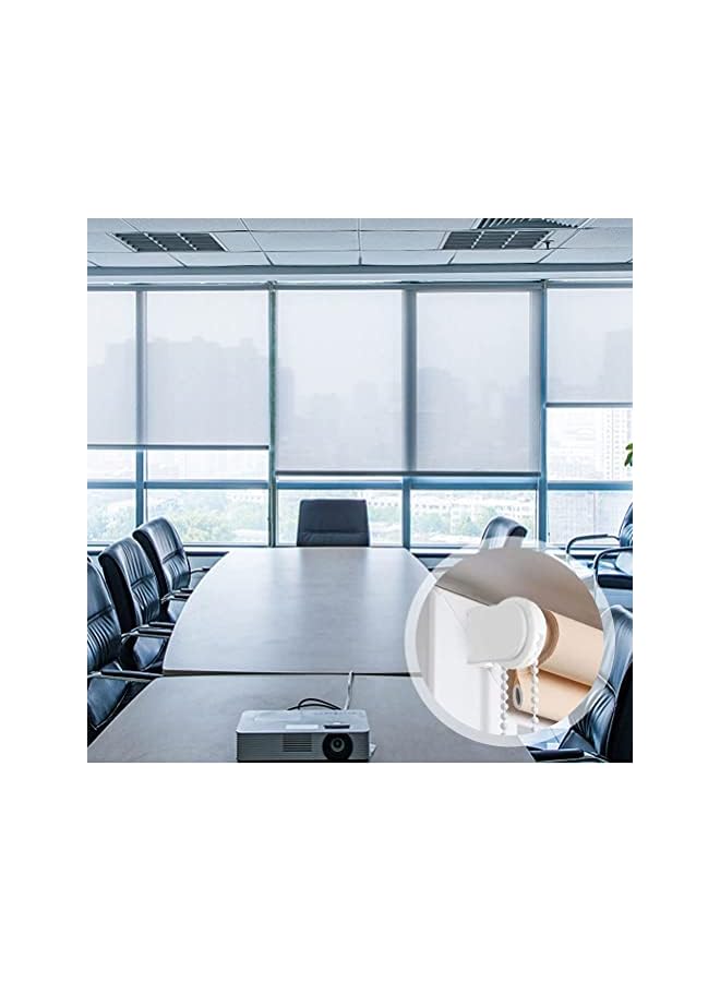 The Bros تركيبات الستائر المتدحرجة - ستارة بلاستيكية آمنة للأطفال بقطر 25 مم مع سلسلة ستارة بطول 3 م، متينة ومتعددة الاستخدامات، مجموعة إصلاح بديلة للنوافذ، لخطافات الستائر/دعامات الستائر المتدحرجة - Image 5