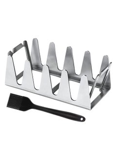 SYOSI SYOSI BBQ Grill Rack, Chicken Leg and Wing Rack for Grill Smoker Oven, Multifunctional Chicken BBQ Grill Rack for Smoking Grilling Rib Rack,Picnic Camping Baking Cooking BBQ Tools  - Image 1