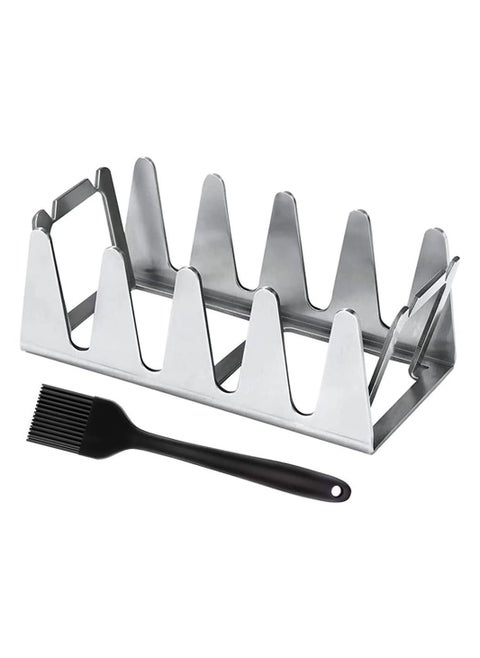 SYOSI BBQ Grill Rack, Chicken Leg and Wing Rack for Grill Smoker Oven, Multifunctional Chicken BBQ Grill Rack for Smoking Grilling Rib Rack,Picnic Camping Baking Cooking BBQ Tools