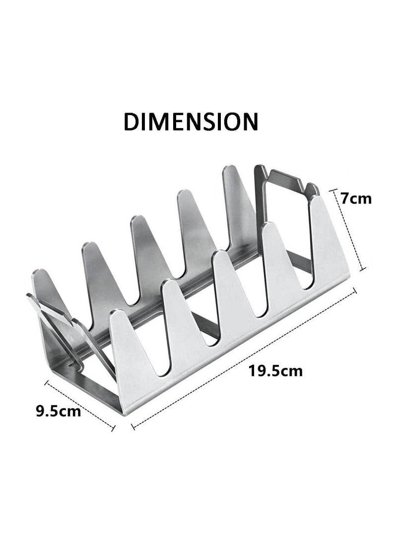 SYOSI - SYOSI BBQ Grill Rack, Chicken Leg and Wing Rack for Grill Smoker Oven, Multifunctional Chicken BBQ Grill Rack for Smoking Grilling Rib Rack,Picnic Camping Baking Cooking BBQ Tools - Image 1