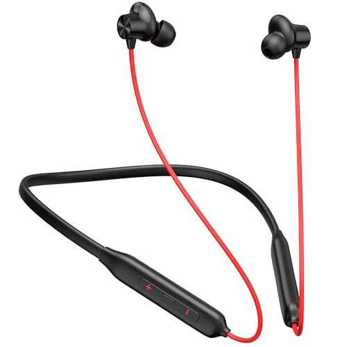 Kratos N4 Bluetooth Neckband with 52H Playtime, Deep Bass, Stereo Sound, HD Calls, Magnetic Earbuds, Type-C Fast Charging, Rich Audio, Hollow Switch for Comfort & Style - Image 1