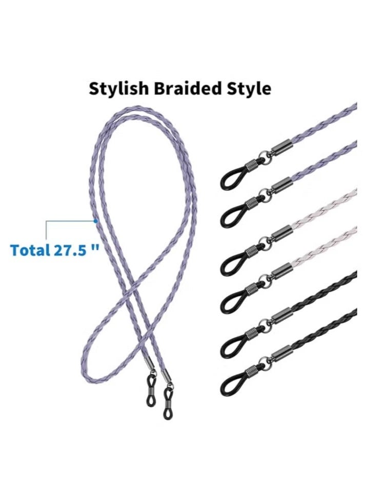 Generic Eyeglass Strap, 6Pcs Premium Glasses Holder Chains, Multicolor Eyewear Retainer for Women Men and Kids  - Image 3