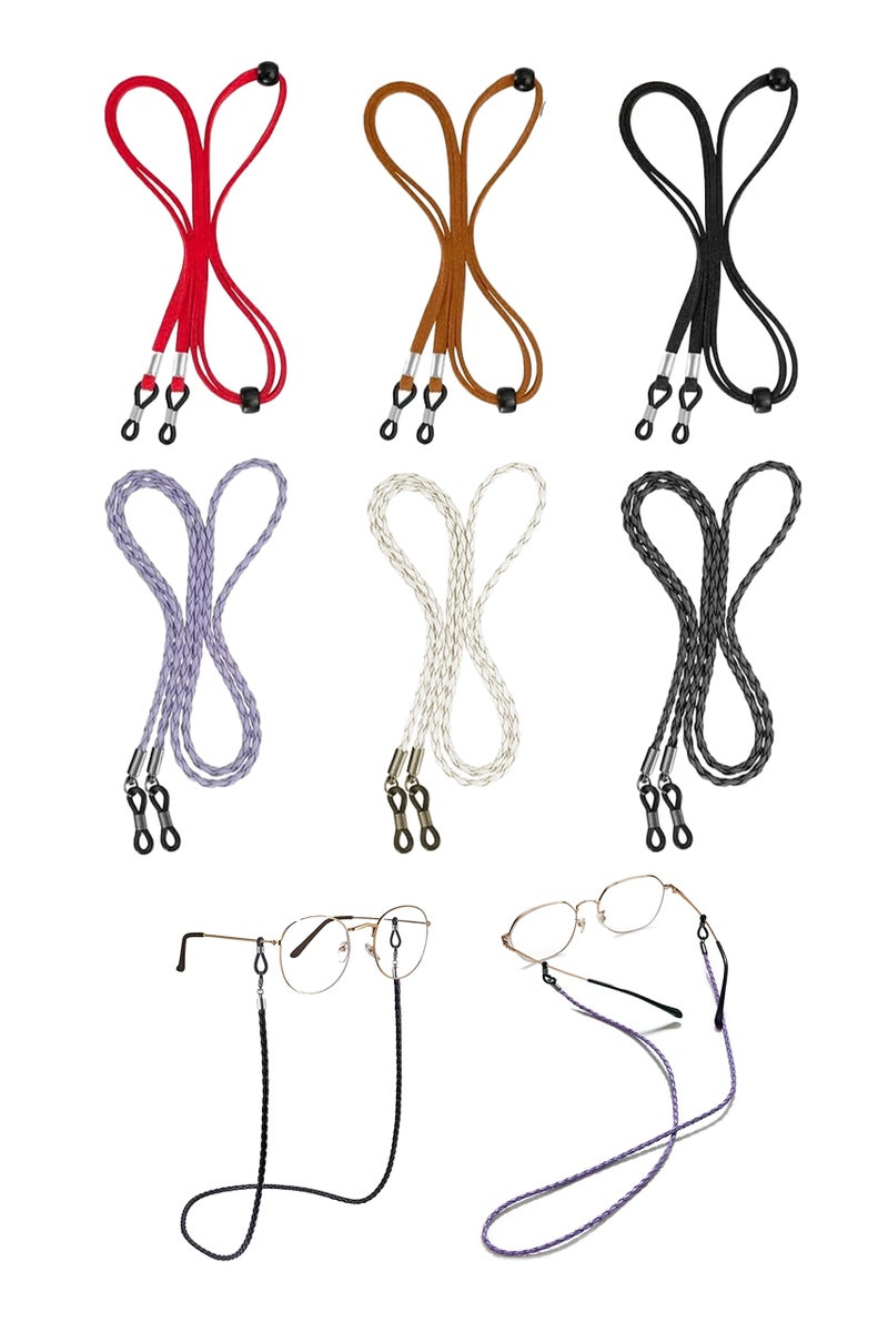 Generic Eyeglass Strap, 6Pcs Premium Glasses Holder Chains, Multicolor Eyewear Retainer for Women Men and Kids  - Image 1