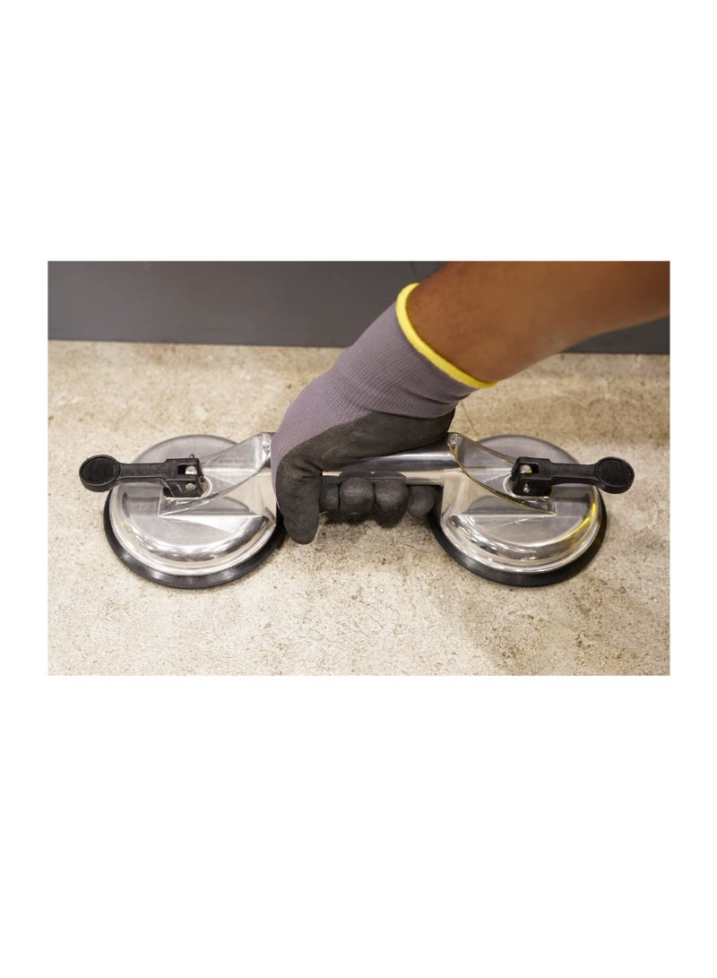 KNP Dent Puller and Glass Lifter with Double Suction Cups is a heavy-duty tool designed for removing dents from vehicles, lifting glass, tiles, mirrors, and other smooth surfaces. - Image 2