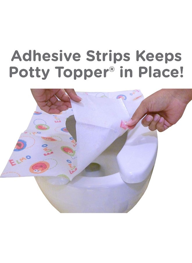 Sesame Street Sesame Street Potty Topper Disposable Stick-in-Place Toilet Seat Covers, 10-Count  - Image 4