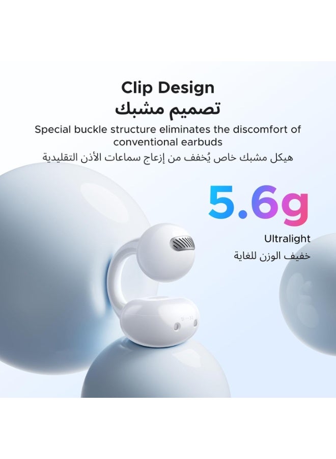 UGREEN ECO ClipBuds Magic, Open-Ear Earbuds with Smart Touchscreen, Custom Wallpaper, Bluetooth Camera Remote Control, Clip On Earphones Wireless, 30H Playtime, IPX5, for Android Phones/iPhone 17 Pro Max - Image 5