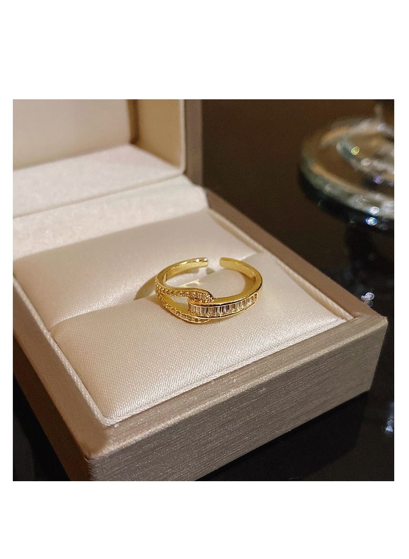 Light luxury, niche, versatile index finger ring
