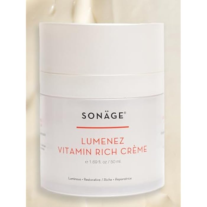 SONAGE Lumenez Vitamin Facial Cream: Daily Restorative Moisturizer with Vitamin C | Hydrating Cream for Dry Skin - Image 1
