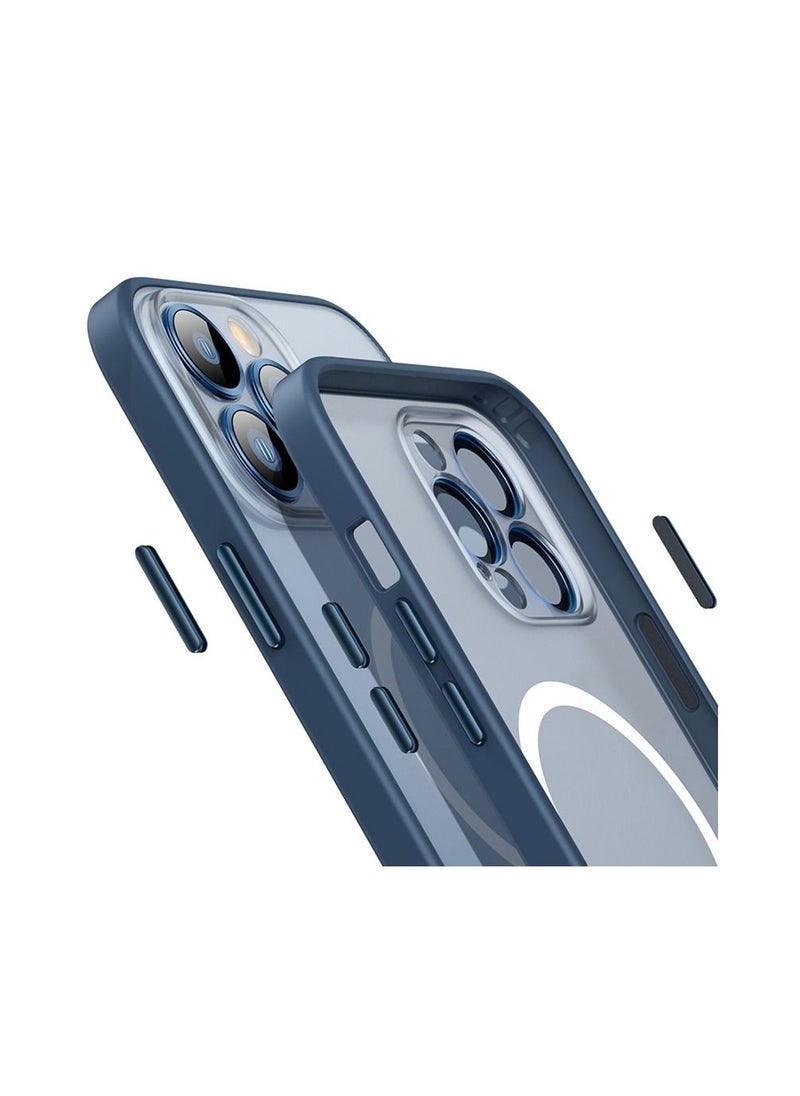 TWEGGON - Magsafe Cover with Camera Lens Protection for Apple iPhone 13 6.1" Blue - Image 1