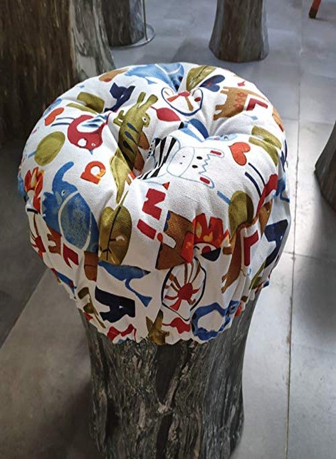 TINTON LIFE 12" Padded Round Bar Stool Cover Cushion with Elastic Fabric Round Chair Seat Cushion for Wooden Metal Stools Green - Image 5