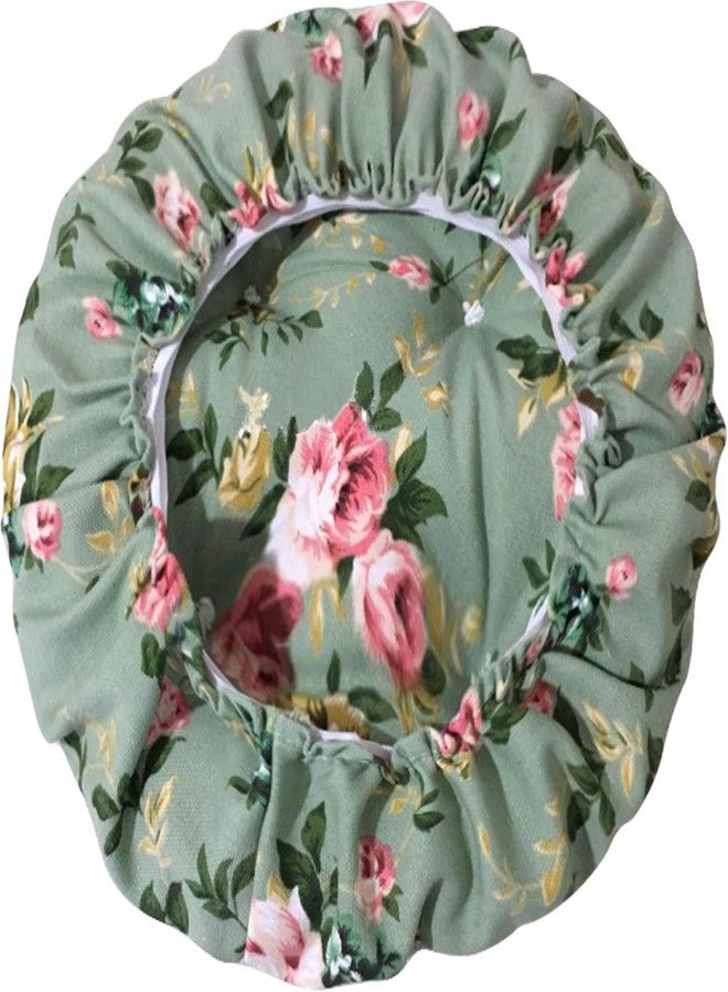 TINTON LIFE 12" Padded Round Bar Stool Cover Cushion with Elastic Fabric Round Chair Seat Cushion for Wooden Metal Stools Green - Image 1