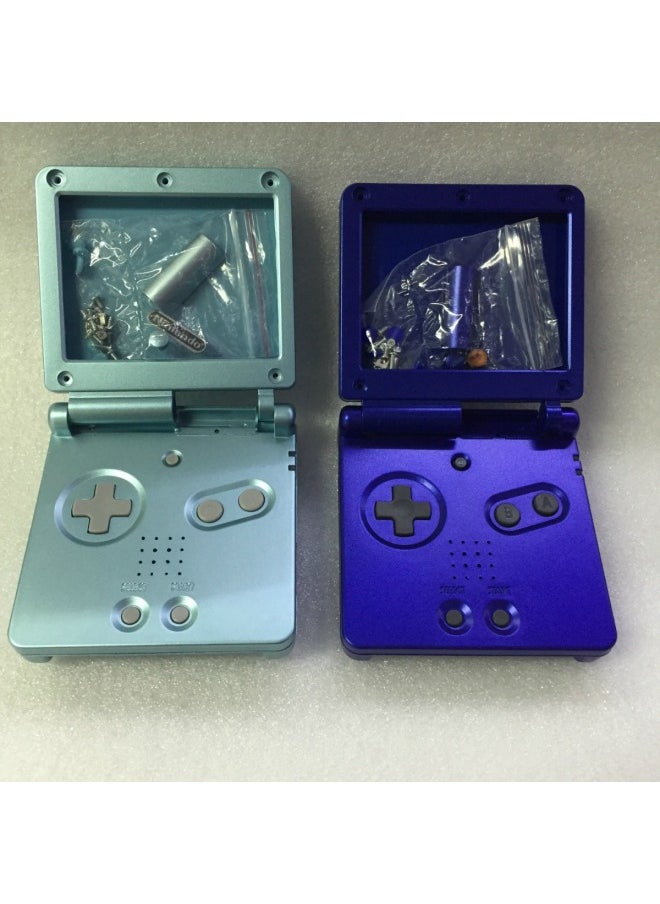 GBA SP Case Shell GBASP مجموعة كاملة حافظة Gameboy Gbasp Brand Case 8 ألوان اختيارية - لون المنتج: فضي رمادي
