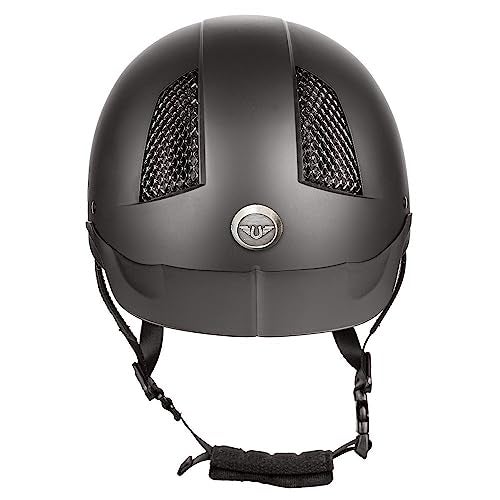 TuffRider Starter Horse Riding Helmet | Comfortable ABS SEI-Certified Protective Equestrian Head Gear - Black - M - Image 2