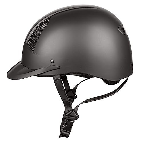 TuffRider Starter Horse Riding Helmet | Comfortable ABS SEI-Certified Protective Equestrian Head Gear - Black - M - Image 4