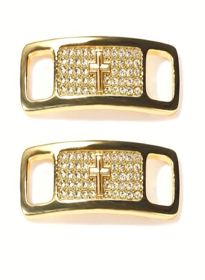 Zigvert Hip Hop Stylish Shoe Decoration Charms, Bling Diamond Shoe Lace Tag, Shoelaces Buckle for Sneakers, Boots, Runners,1 Pair, Zinc, No Gemstone - Image 1
