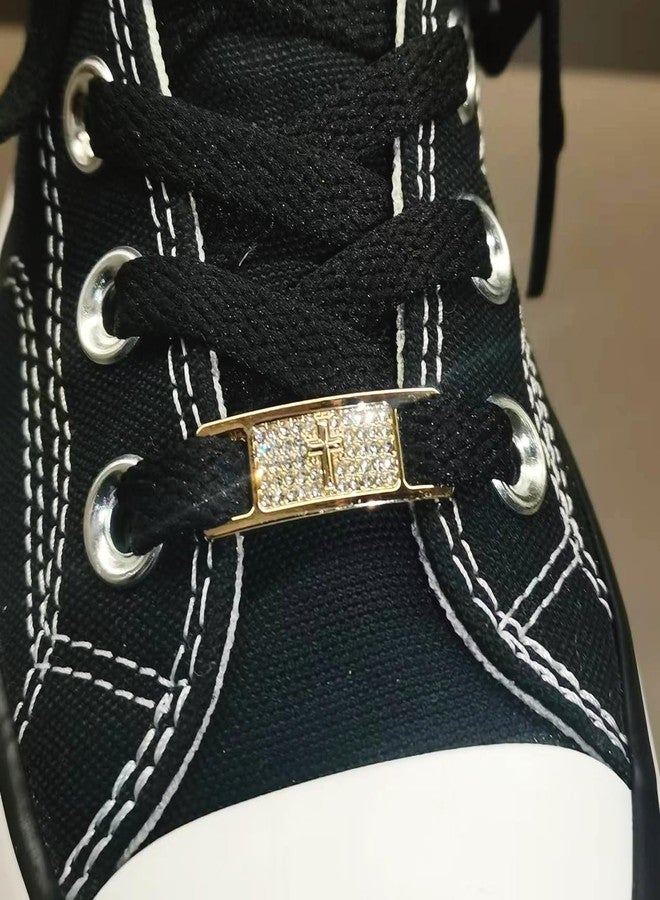 Zigvert Hip Hop Stylish Shoe Decoration Charms, Bling Diamond Shoe Lace Tag, Shoelaces Buckle for Sneakers, Boots, Runners,1 Pair, Zinc, No Gemstone - Image 4