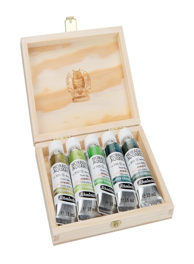 Schmincke Horadam Aquarell Super Granulation Set 5x15ml (Shire) - Image 2