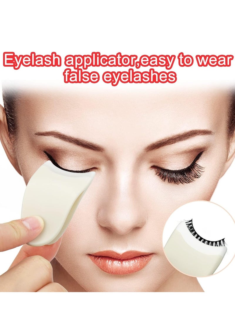 SYOSI 4 in 1 Eyelash Applicator Tool Kit, False Lash Clip Portable Curlers Separator Mascara Comb Buddy Set for Women Girls  - Image 5