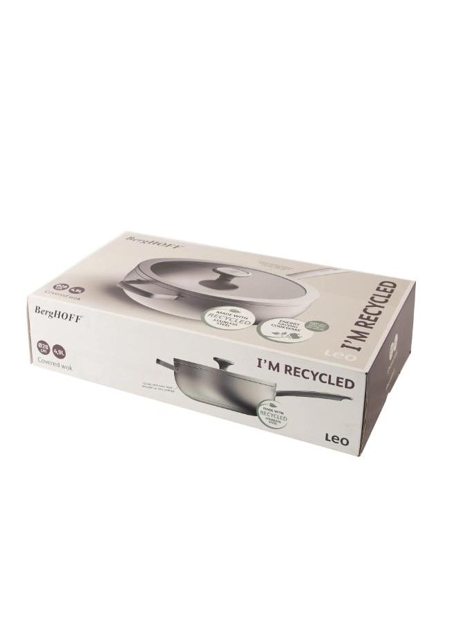 Berghoff Non-Stick  Covered Wok Pan  cm-Silver  - Image 3