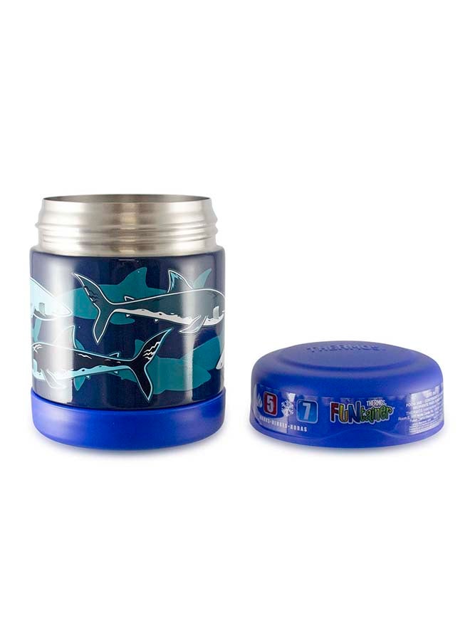 THERMOS وعاء طعام معزول بالفراغ من الفولاذ المقاوم للصدأ مع غطاء مانع للتسرب - أسماك القرش - Image 2