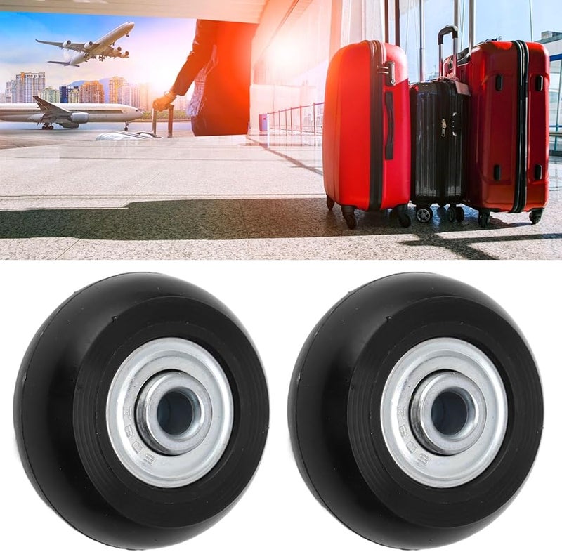 Luggage Wheel Replacement Kit 54x18mm Dual Bearing Silent Swivel Caster Wheels - Image 3