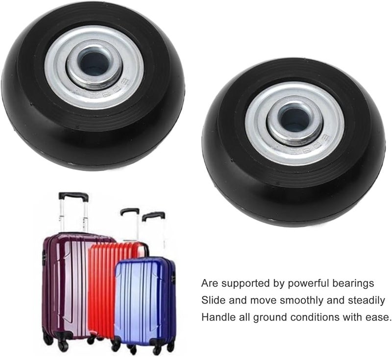 Luggage Wheel Replacement Kit 54x18mm Dual Bearing Silent Swivel Caster Wheels - Image 5